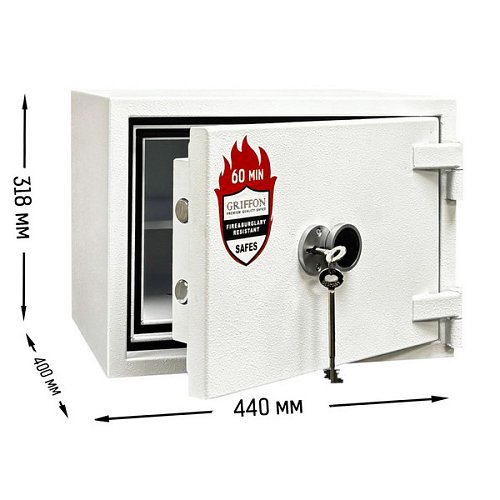 Сейф вогнестійкий GRIFFON FRS.30. K  White - Фото №3