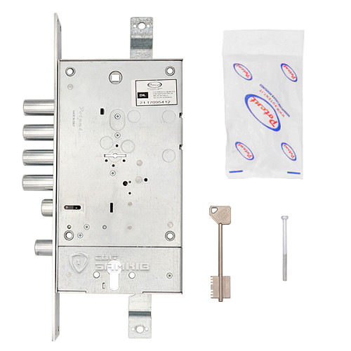 Механизм замка POTENT 7170 двухсистемный (BS63*85мм) 5 длинных ключей - Фото №5