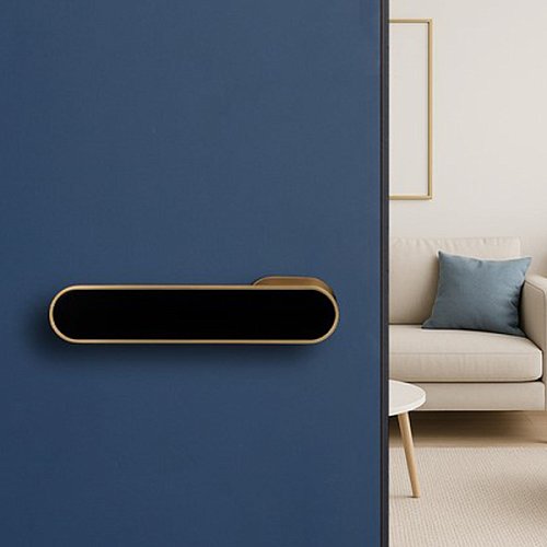 Ручки на розетте GAVROCHE GRclick сатиновое золото/черный - Фото №7