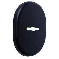 Сувальдная накладка AZZI FAUSTO MDM/CV/NO наружная черная матовая