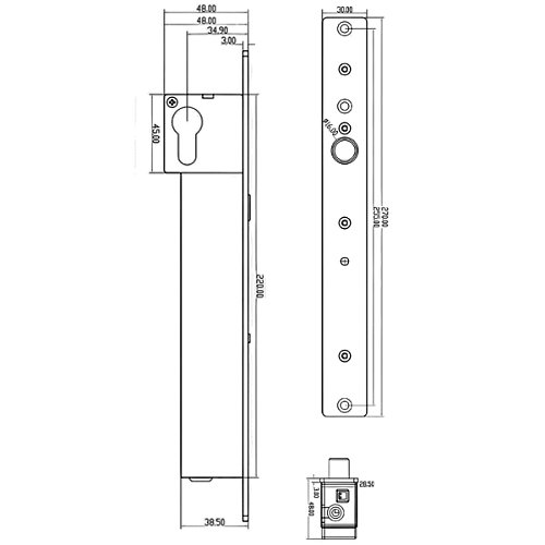 Електроригельний замок YLI YB-600 НЗ (без живлення замкнений) - Фото №10