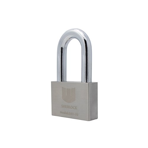 Замок навісний SHERLOCK 102-70 довга дужка (3 ключа) - Фото №1