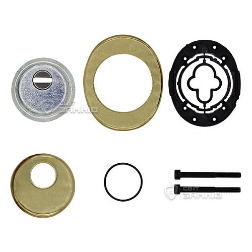 Протектор AZZI FAUSTO F23 ANT с юбкой 25 мм 85х70 полированная латунь - Фото №4