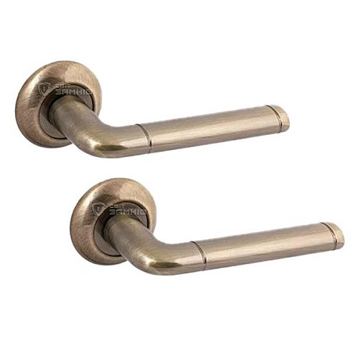 Ручки на розетте APECS Megapolis "Hong Kong" H-0883-A AB античная бронза - Фото №1