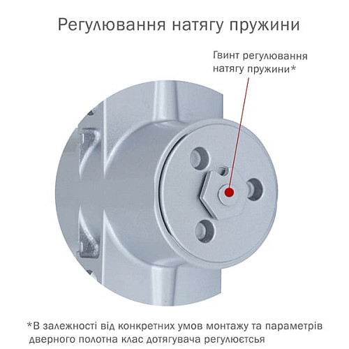 Дотягувач RYOBI DS-4550T BC/DA SLD HO з фіксацією до 80кг Сірий - Фото №7