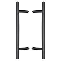 Ручки скобы ABARO Bali 45° L: 400 X: 200 D: 32mm SS 304 черный RAL 9005 (комплект)