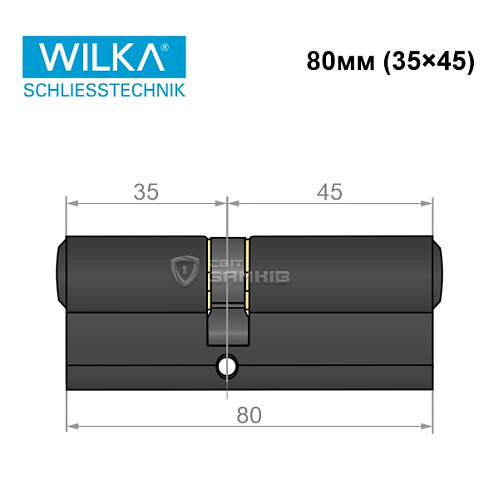 Цилиндр WILKA 1400 A 80 (35*45) черный - Фото №7