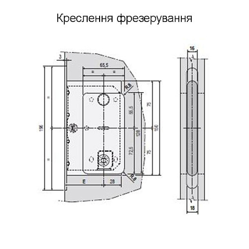 Механізм замка AGB Mediana Polaris Wave WC магніт (BS50,5мм) білий матовий  - Фото №5
