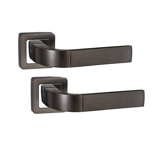 Ручки на розетте PUNTO Orion (QR) GR/CP графит/хром - Фото №1