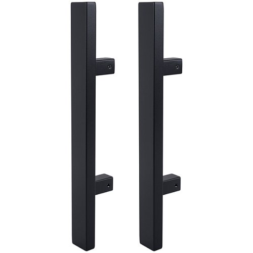 Ручки скоби ABARO Sydney 90° L:400 X:200 W:40*20mm SS 304 чорний RAL 9005 (комплект) - Фото №2