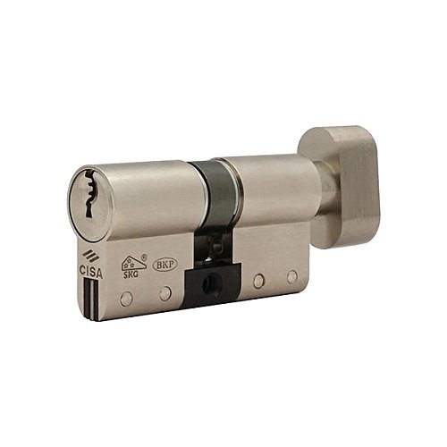 Цилиндр CISA C3000S (модульный) 80T (50*30T) никель матовый 3 ключа - Фото №2