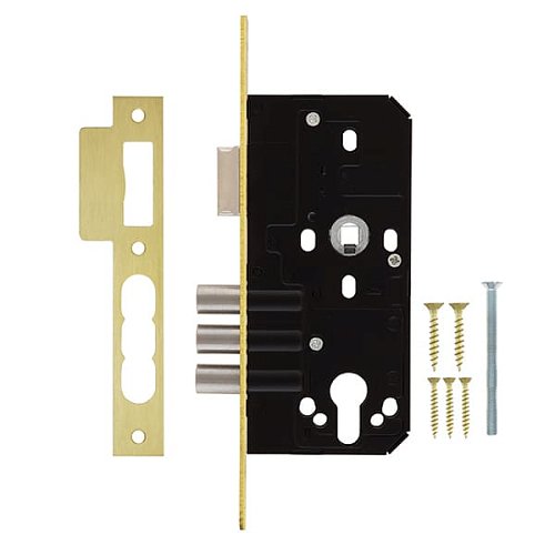 Механізм замка SANTOS 972 (BS50*72мм) матова латунь - Фото №6