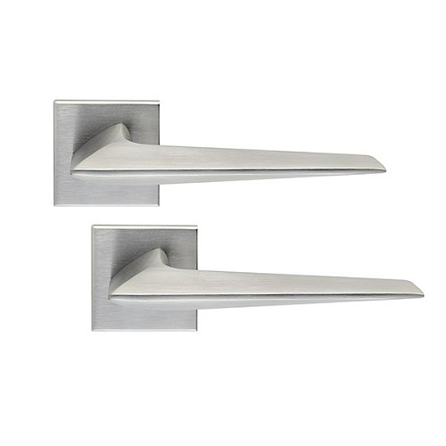 Ручки на розетте ILAVIO 2386 (1053-1102) хром матовый - Фото №1