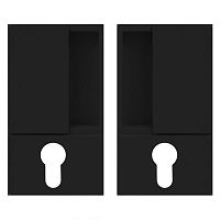 Ручки для міжкімнатних дверей AGB Wave PZ B300030093 чорний матовий