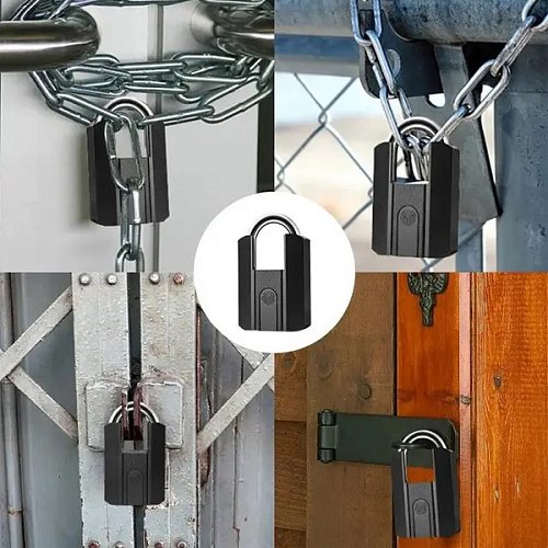 Умный замок PES Titan Bluetooth навесной черный - Фото №9