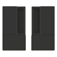 Ручки для розсувної системи AGB Wave B300000193 чорний матовий