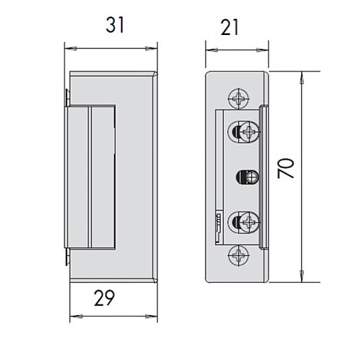Электрозащелка CISA 15140 НО (без питания открыта) - Фото №8
