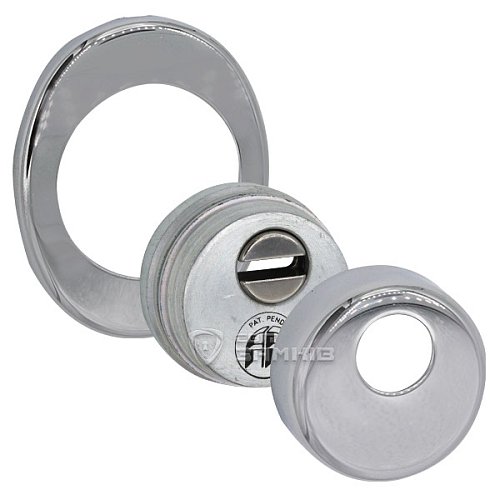 Протектор AZZI FAUSTO Antitubo SB 25 мм ME50/85X70/CL овальний широкий хром полірований - Фото №2