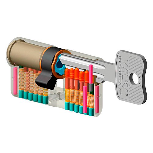 Цилиндр WILKA 1400 K423 80 (40*40) никель - Фото №6