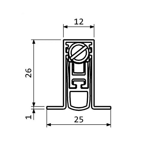 Поріг висувний SIPAM MOD 101SF 100-80 см FIRE - Фото №7