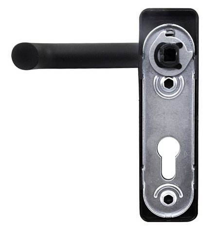 Ручки противопожарные на планке SANTOS 1919 Square 72 мм Black черные - Фото №3