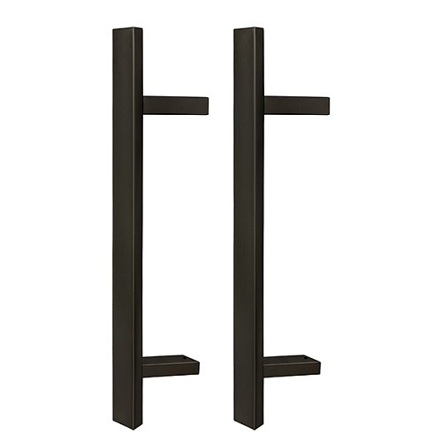 Ручки скоби ABARO Sydney 45° L:400 X:200 W:40*20mm SS 304 чорний RAL 9005 (комплект) - Фото №3