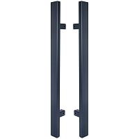 Ручки скоби ABARO Sydney 90° L:400 X:200 W:40*20mm SS 304 антрацит RAL 7016 (комплект)