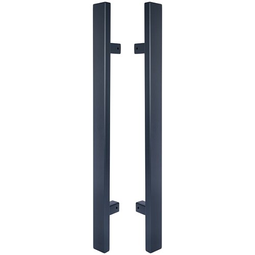 Ручки скоби ABARO Sydney 90° L:400 X:200 W:40*20mm SS 304 антрацит RAL 7016 (комплект) - Фото №1