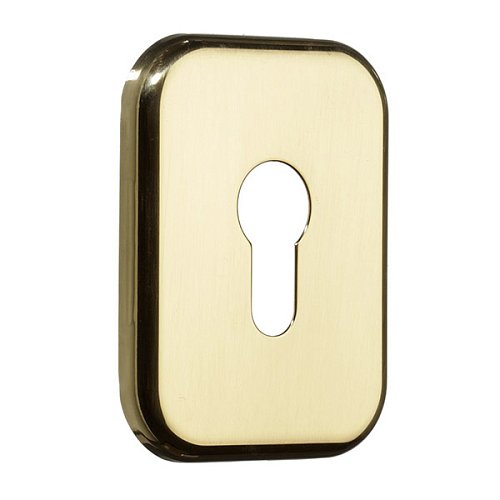 Накладка на серцевину AZZI FAUSTO MY/LINE внутрішня прямокутна 82х62 полірована латунь - Фото №1