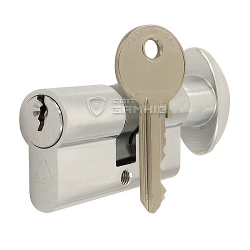 Циліндр CORTELLEZZI PRIMO 117F 70T (30*40T) хром матовий - Фото №1