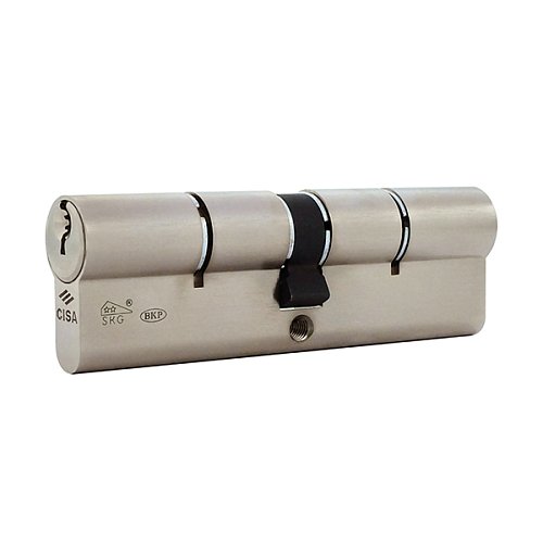 Цилиндр CISA C3000 90 (30*60) никель матовый 3 ключа - Фото №2