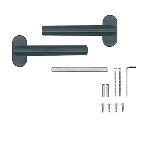 Ручки на розеті ABARO Lido MM антрацит - Фото №7