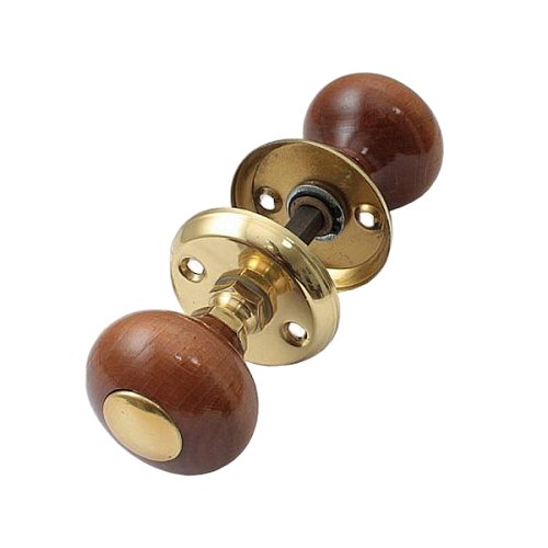 Ручка-кноб KLINKE ГАЛКА поворотная дерево лакированное темное - Фото №1