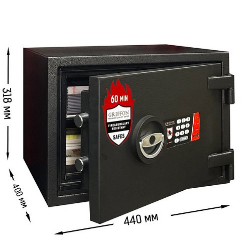Сейф огнестойкий GRIFFON FRS.30.E BLACK - Фото №10