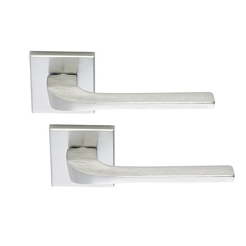 Ручки на розетте ILAVIO 2086 (1053-1102) хром матовый - Фото №1