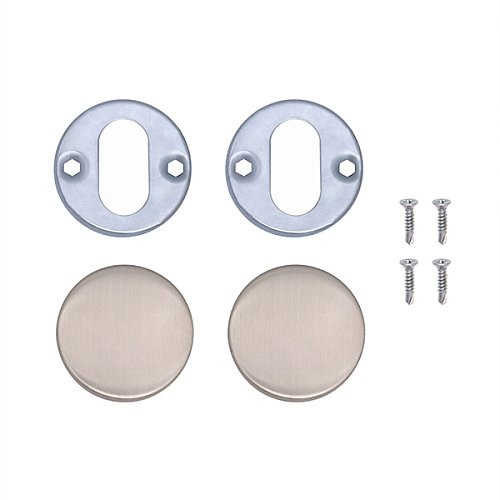 Накладки на серцевину ABARO C05 глухі круглі нержавіюча сталь - Фото №3