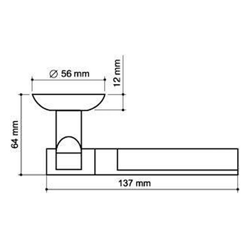 Ручки на розетте ARMADILLO Cosmo (BK6-1-ET-1) SN/CP матовый никель/хром - Фото №3