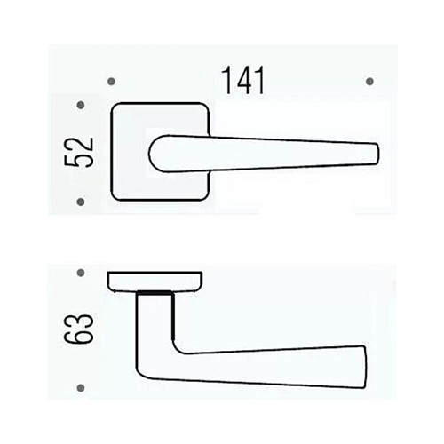 Ручки на розетте COLOMBO Robotre S (PT19BZG-PT13) матовый хром - Фото №3