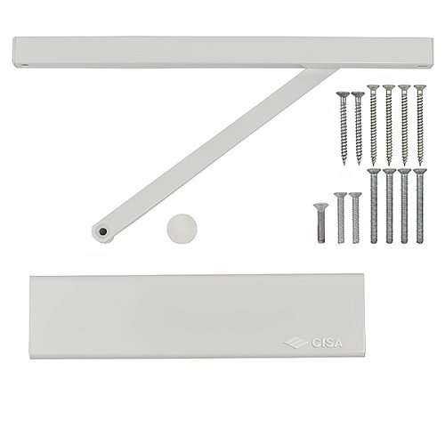 Доводчик CISA D5210.03.0.45 BC SLD HO с фиксацией до 80 кг белый - Фото №5