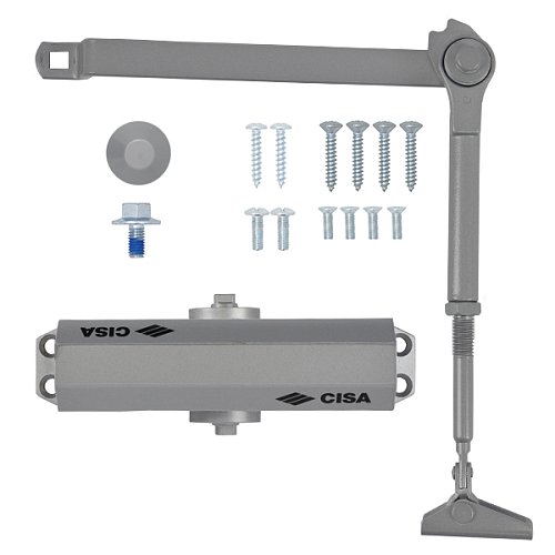 Дотягувач CISA 60471.03.0.97 STD HO з фіксацією до 80 кг сірий - Фото №6