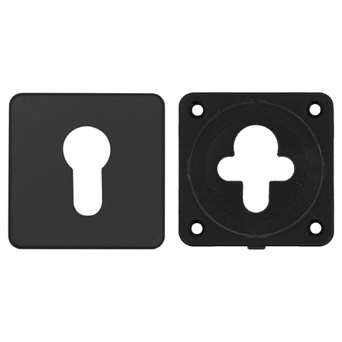 Накладка на серцевину AZZI FAUSTO MY/QSLIM/NO квадратна чорний матовий - Фото №3