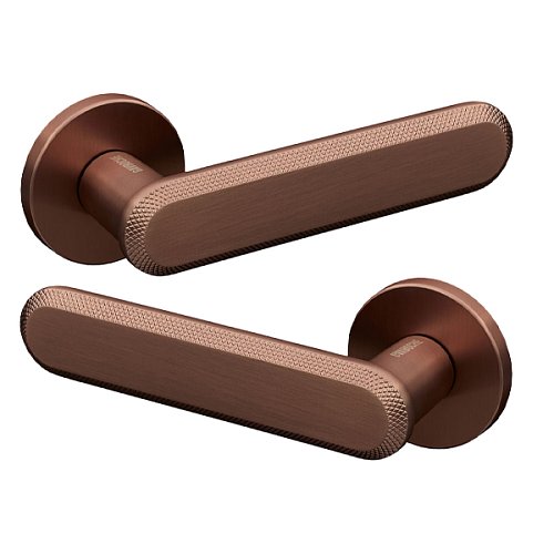 Ручки на розеті GAVROCHE Plutonium Z33 антична бронза - Фото №1