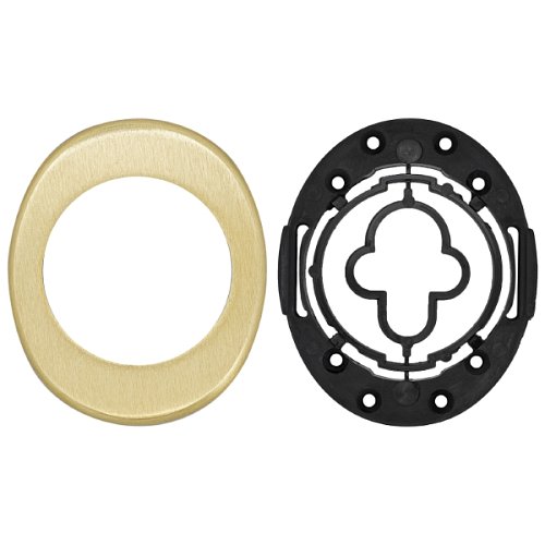 Накладка на протектор AZZI FAUSTO ME50/85X70/OS овальна широка латунь матова - Фото №3