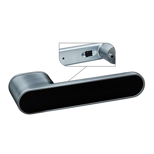 Ручка-защелка GAVROCHE GRclick (BS60мм) магнитная сатиновое серебро/черный - Фото №3