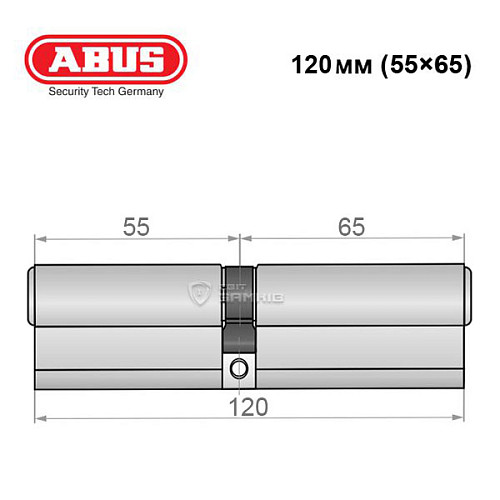 Цилиндр ABUS Vitess 4000 MX (модульный) 120 (55*65) никель сатин - Фото №8