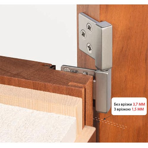 Завіс ALDEGHI LUIGI 143NO032Q 84*32 мм NO чорний - Фото №2