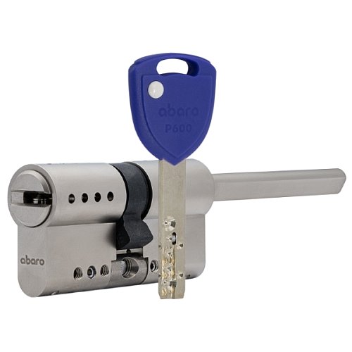 Циліндр ABARO P600 (модульний) 62T (31*31T) зі штоком Ni нікель сатин 5 ключів - Фото №1