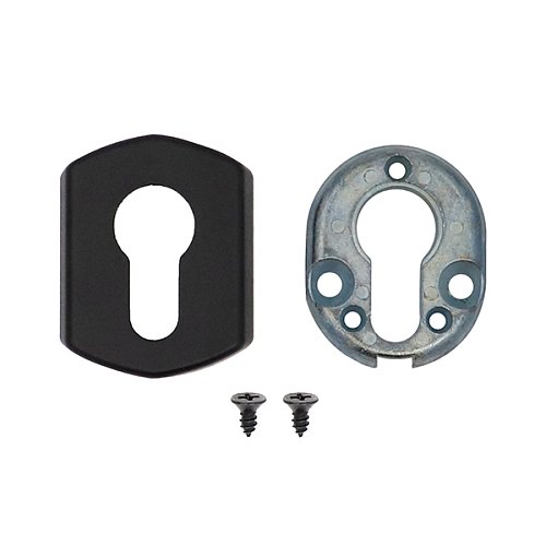 Накладка на сердцевину для врезной антипаники CISA 07076.71 прямоугольная черная - Фото №3