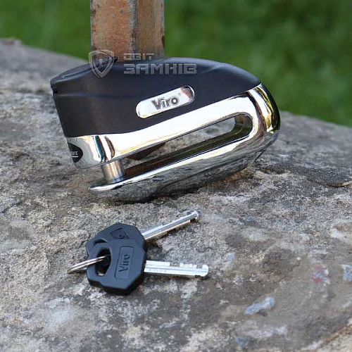 Велосипедный замок VIRO Moto Hammer на тормозной диск 2 ключа - Фото №7
