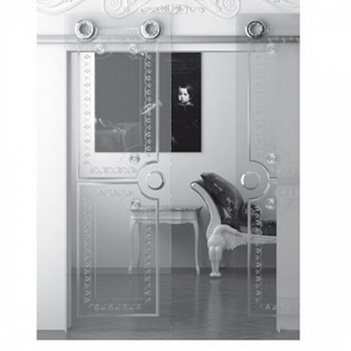 Розсувна система KOBLENZ K20 довжина 2,13 м на 2 полотна до 120 кг для скляних дверей - Фото №2